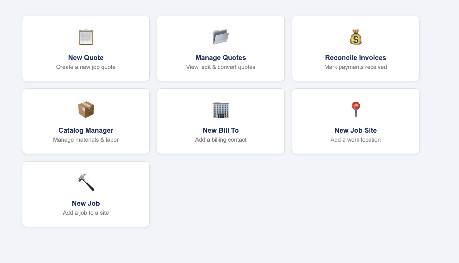 InvoiceAndCollect dashboard