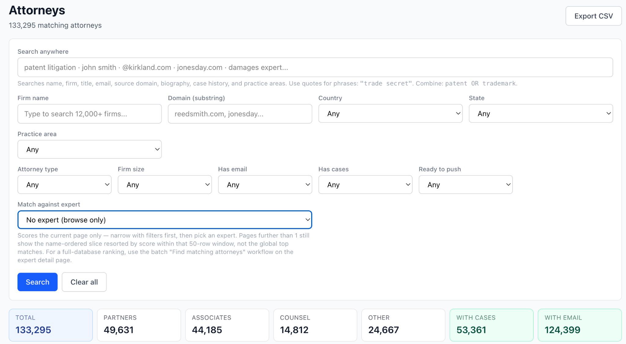 LitigationConnection attorney intelligence platform